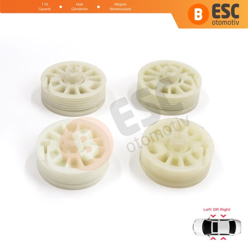 Hyundai Elantra MD UD Sonata YF Tucson TL Kia Optima JF Sportage MK4 QL 82471D3011 için 4 Parça Sol Sağ Cam Kriko Gergi Makarası