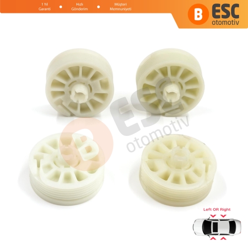 Hyundai Elantra MD UD Sonata YF Tucson TL Kia Optima JF Sportage MK4 QL 82471D3011 için 4 Parça Sol Sağ Cam Kriko Gergi Makarası