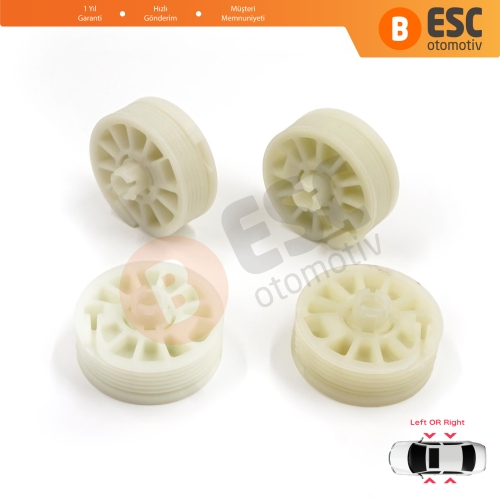 Hyundai Elantra MD UD Sonata YF Tucson TL Kia Optima JF Sportage MK4 QL 82471D3011 için 4 Parça Sol Sağ Cam Kriko Gergi Makarası