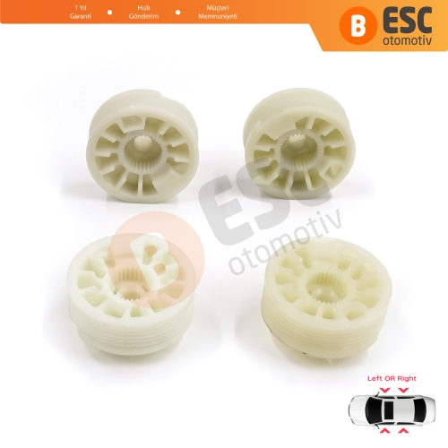 Hyundai Elantra MD UD Sonata YF Tucson TL Kia Optima JF Sportage MK4 QL 82471D3011 için 4 Parça Sol Sağ Cam Kriko Gergi Makarası