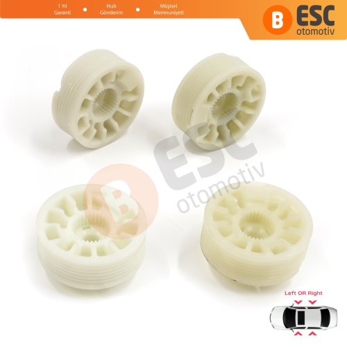 Hyundai Elantra MD UD Sonata YF Tucson TL Kia Optima JF Sportage MK4 QL 82471D3011 için 4 Parça Sol Sağ Cam Kriko Gergi Makarası