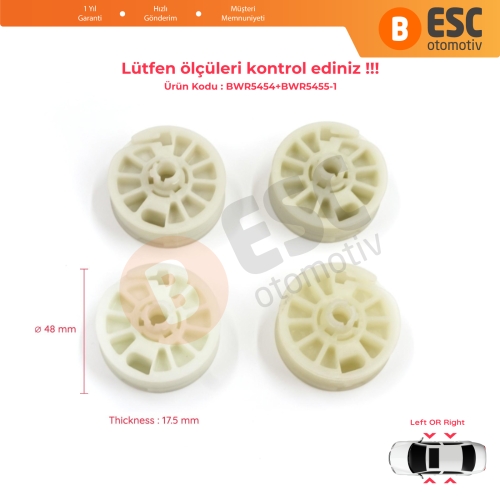 Hyundai Elantra MD UD Sonata YF Tucson TL Kia Optima JF Sportage MK4 QL 82471D3011 için 4 Parça Sol Sağ Cam Kriko Gergi Makarası