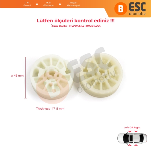 Hyundai Elantra MD UD Sonata YF Tucson TL Kia Optima JF Sportage MK4 QL 82471D3011 için 2 Parça Sol Sağ Cam Kriko Gergi Makarası