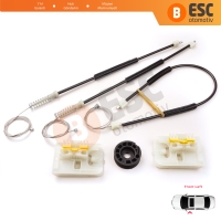 Ford Focus MK3 C346 2010-2019 4/5 Kapı BM51A23201 İçin Ön Sol Cam Kriko Tamir Seti