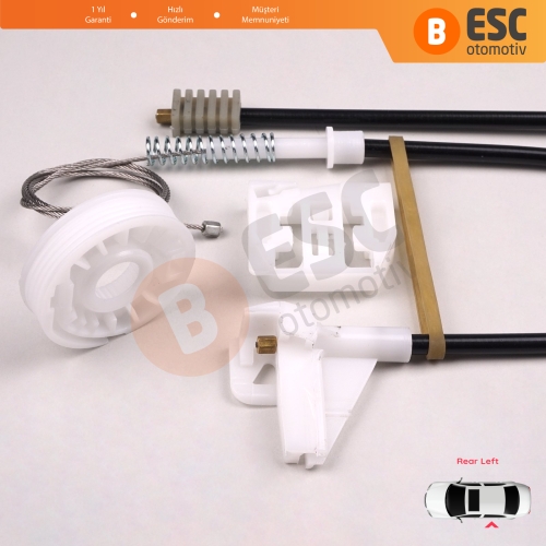 Skoda Octavia MK1 1U 1U2 1U5 2001-2010 4/5 Kapı Makyajlı Kasa 1U0839461B İçin Elektrikli Arka Sol Kapı Cam Kriko Tamir Seti