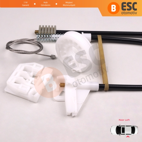 Skoda Octavia MK1 1U 1U2 1U5 2001-2010 4/5 Kapı Makyajlı Kasa 1U0839461B İçin Elektrikli Arka Sol Kapı Cam Kriko Tamir Seti