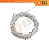 Araç Cam Kriko Tamiri için 7x7 Çelik Tel Halat Tamir Kablosu Çap: 1.5 mm Uzunluk: 10 metre