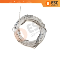 Araç Cam Kriko Tamiri için 7x7 Çelik Tel Halat Tamir Kablosu Çap: 1.7 mm Uzunluk: 10 metre