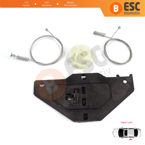 Citroen C4 Picasso MK1 UD Grand UA 2006-2013 MPV 9223E0 İçin Elektrikli Arka Sol Cam Kriko Tamir Seti