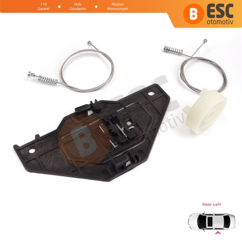 Citroen C4 Picasso MK1 UD Grand UA 2006-2013 MPV 9223E0 İçin Elektrikli Arka Sol Cam Kriko Tamir Seti