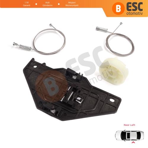 Citroen C4 Picasso MK1 UD Grand UA 2006-2013 MPV 9223E0 İçin Elektrikli Arka Sol Cam Kriko Tamir Seti