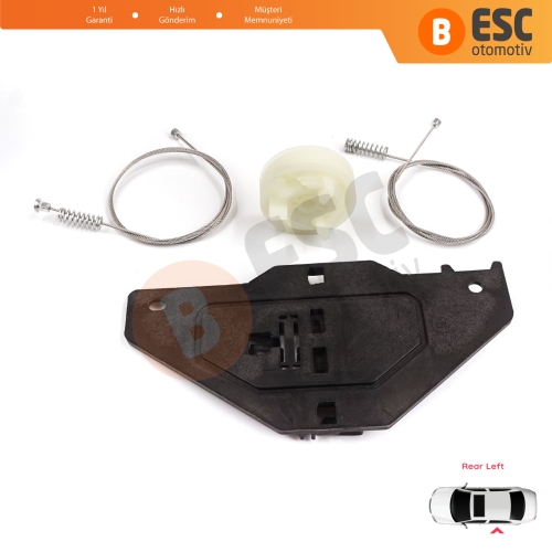 Citroen C4 Picasso MK1 UD Grand UA 2006-2013 MPV 9223E0 İçin Elektrikli Arka Sol Cam Kriko Tamir Seti