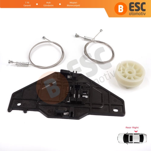 Citroen C4 Picasso MK1 UD Grand UA 2006-2013 MPV 9224E4 İçin Elektrikli Arka Sağ Cam Kriko Tamir Seti