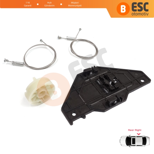 Citroen C4 Picasso MK1 UD Grand UA 2006-2013 MPV 9224E4 İçin Elektrikli Arka Sağ Cam Kriko Tamir Seti