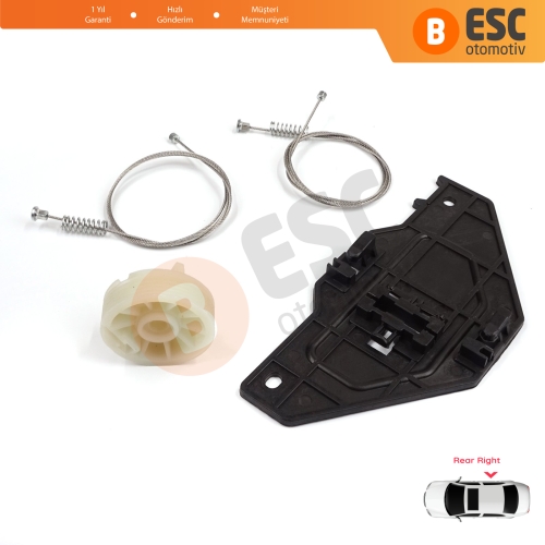 Citroen C4 Picasso MK1 UD Grand UA 2006-2013 MPV 9224E4 İçin Elektrikli Arka Sağ Cam Kriko Tamir Seti
