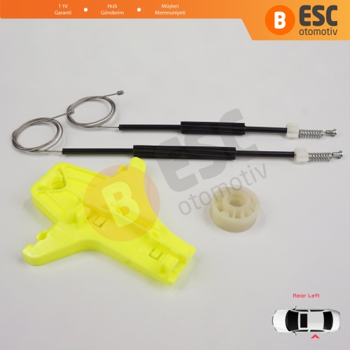 VW Golf MK7 5G 2012-2021 5-Kapı 5G4839461 İçin Elektrikli Arka Sol Cam Kriko Tamir Seti