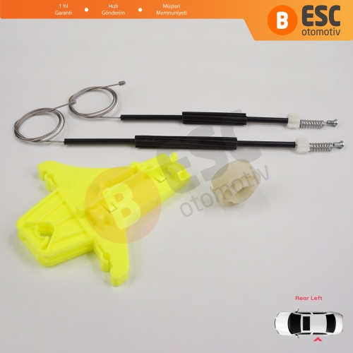 VW Golf MK7 5G 2012-2021 5-Kapı 5G4839461 İçin Elektrikli Arka Sol Cam Kriko Tamir Seti