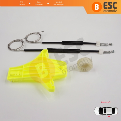 VW Golf MK7 5G 2012-2021 5-Kapı 5G4839461 İçin Elektrikli Arka Sol Cam Kriko Tamir Seti