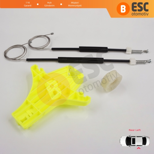 VW Golf MK7 5G 2012-2021 5-Kapı 5G4839461 İçin Elektrikli Arka Sol Cam Kriko Tamir Seti