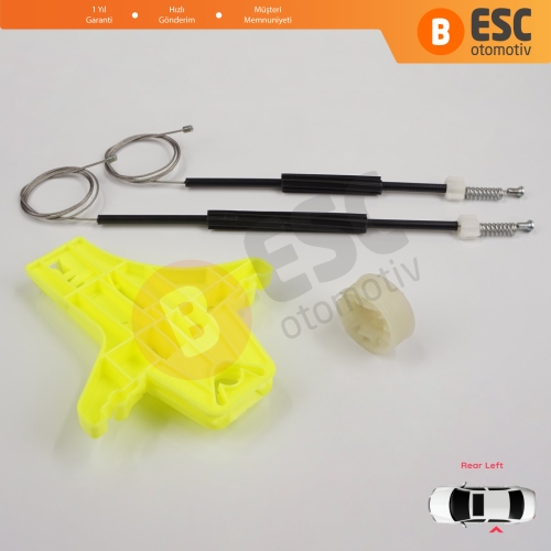 VW Golf MK7 5G 2012-2021 5-Kapı 5G4839461 İçin Elektrikli Arka Sol Cam Kriko Tamir Seti