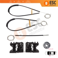 Land Rover Range Rover Sport MK2 L494 2013-2022 LR077816 İçin Ön Sol Kapı Cam Kriko Tamir Seti