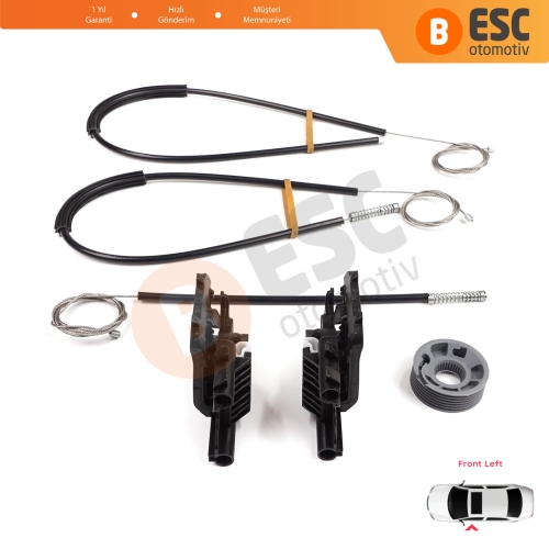 Land Rover Range Rover Sport MK2 L494 2013-2022 LR077816 İçin Ön Sol Kapı Cam Kriko Tamir Seti