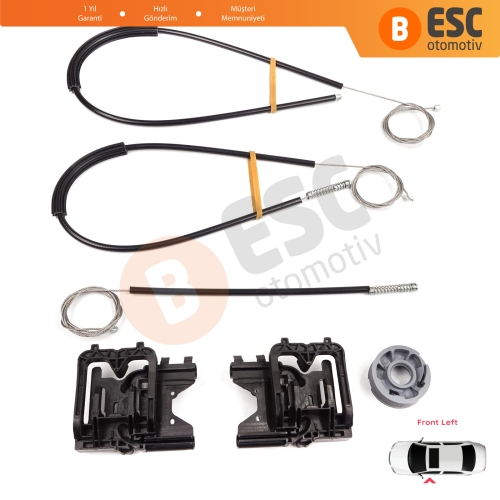 Land Rover Range Rover Sport MK2 L494 2013-2022 LR077816 İçin Ön Sol Kapı Cam Kriko Tamir Seti