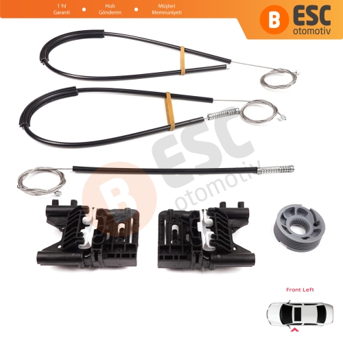 Land Rover Range Rover Sport MK2 L494 2013-2022 LR077816 İçin Ön Sol Kapı Cam Kriko Tamir Seti
