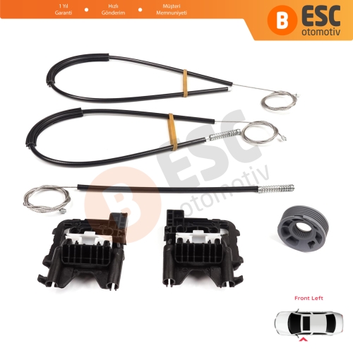 Land Rover Range Rover Sport MK2 L494 2013-2022 LR077816 İçin Ön Sol Kapı Cam Kriko Tamir Seti