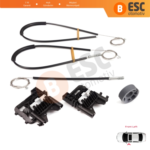 Land Rover Range Rover Sport MK2 L494 2013-2022 LR077816 İçin Ön Sol Kapı Cam Kriko Tamir Seti