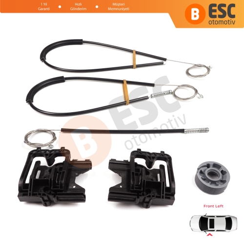 Land Rover Range Rover Sport MK2 L494 2013-2022 LR077816 İçin Ön Sol Kapı Cam Kriko Tamir Seti