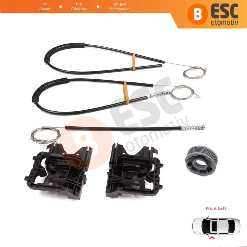 Land Rover Range Rover Sport MK2 L494 2013-2022 LR077816 İçin Ön Sol Kapı Cam Kriko Tamir Seti