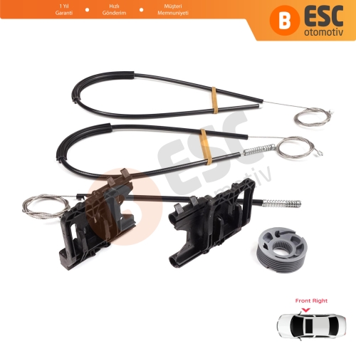 Land Rover Range Rover Sport MK2 L494 2013-2022 LR077817 İçin Ön Sağ Kapı Cam Kriko Tamir Seti
