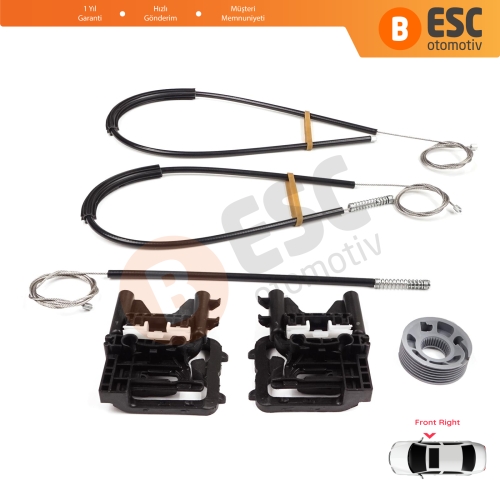 Land Rover Range Rover Sport MK2 L494 2013-2022 LR077817 İçin Ön Sağ Kapı Cam Kriko Tamir Seti