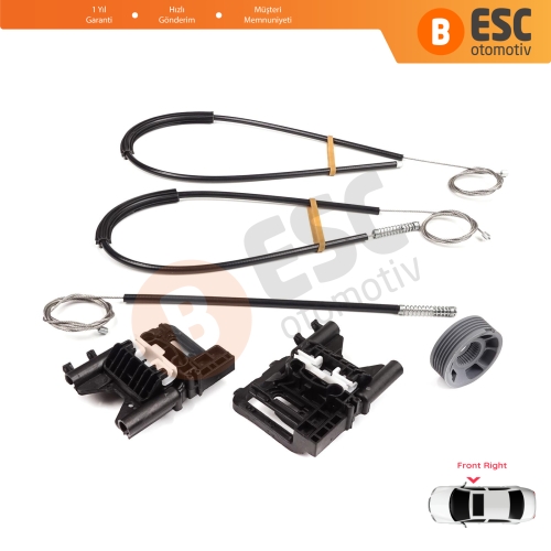 Land Rover Range Rover Sport MK2 L494 2013-2022 LR077817 İçin Ön Sağ Kapı Cam Kriko Tamir Seti