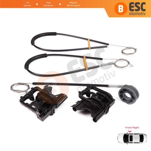 Land Rover Range Rover Sport MK2 L494 2013-2022 LR077817 İçin Ön Sağ Kapı Cam Kriko Tamir Seti