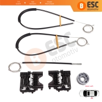 Land Rover Range Rover Sport MK2 L494 2013-2022 LR078871 İçin Arka Sol Kapı Cam Kriko Tamir Seti	