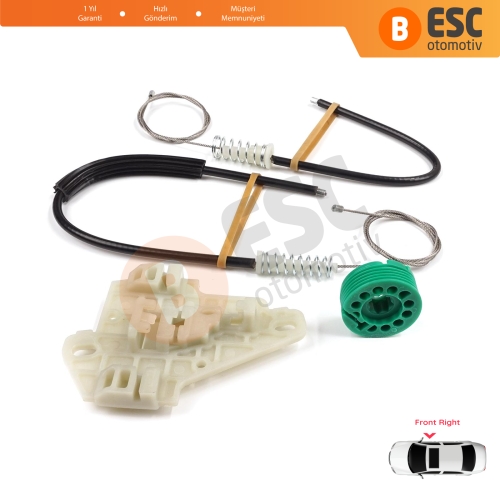 Honda City MK4 GD GE Jazz MK2 2001-2008 72210SAAJ02 İçin Ön Sağ Kapı Cam Kriko Tamir Seti
