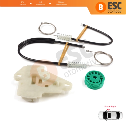 Honda City MK4 GD GE Jazz MK2 2001-2008 72210SAAJ02 İçin Ön Sağ Kapı Cam Kriko Tamir Seti