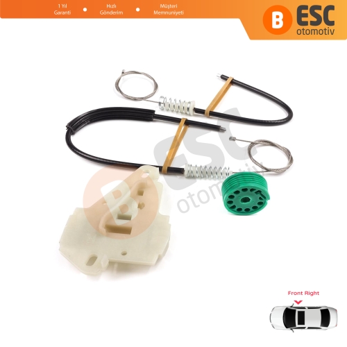 Honda City MK4 GD GE Jazz MK2 2001-2008 72210SAAJ02 İçin Ön Sağ Kapı Cam Kriko Tamir Seti