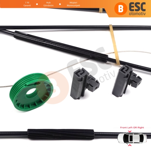 Seat Ibiza MK2 Seat Cordoba MK1 SX 6K1 6K2 3-Kapı HB Coupe 6K3837401 6K3837402 İçin Elektrikli Sağ veya Sol Kapı Cam Kriko Tamir Seti