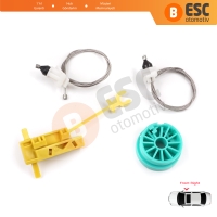 Fiat Ducato MK2 230 244 Peugeot Boxer Citroen Jumper Relay 1994-2006 İçin Manuel Ön Sağ Kapı Cam Kriko Tamir Seti