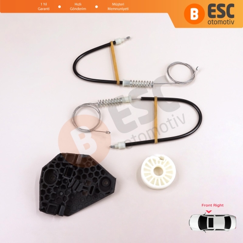 Ford Mondeo MK1 MK2 1992-2001 4/5 Kapı 93BBF23200B İçin Ön Sağ Kapı Cam Kriko Tamir Seti