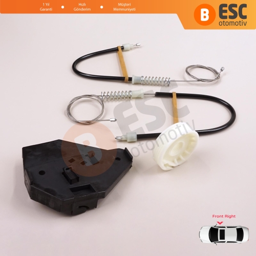 Ford Mondeo MK1 MK2 1992-2001 4/5 Kapı 93BBF23200B İçin Ön Sağ Kapı Cam Kriko Tamir Seti