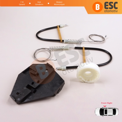 Ford Mondeo MK1 MK2 1992-2001 4/5 Kapı 93BBF23200B İçin Ön Sağ Kapı Cam Kriko Tamir Seti
