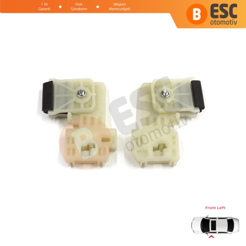 Hyundai Elantra MK5 MD UD 2010-2016 4-Door Sedan 82471-3Y010 İçin Ön Sol Kapı Cam Kriko Tamir Klipsi