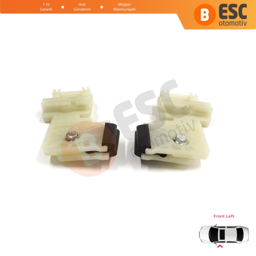 Hyundai Elantra MK5 MD UD 2010-2016 4-Door Sedan 82471-3Y010 İçin Ön Sol Kapı Cam Kriko Tamir Klipsi