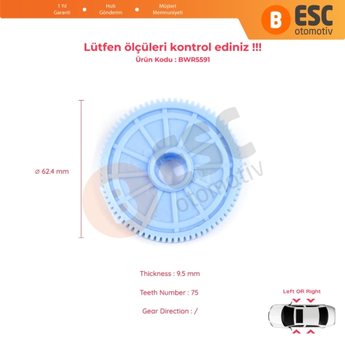 Fiat Linea 323 110 2007-2018 51892560 51892561 için Cam Kriko Motor Tamir İç Dişlisi