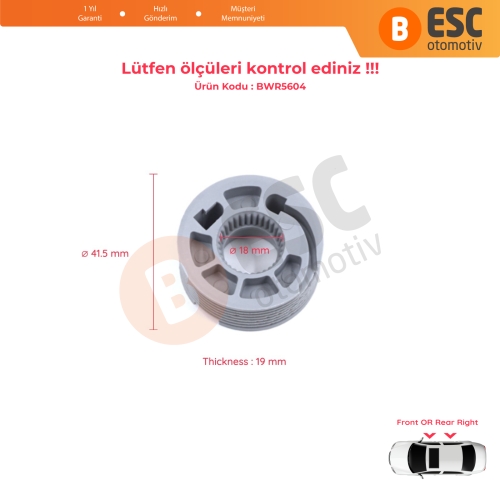 Land Rover Discovery MK5 L462 2017-On için Sağ Kapı Cam Kriko Tamir Makarası