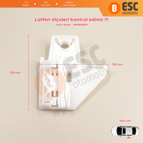 Skoda Octavia MK2 A5 1Z3 1Z5 2004-2013 4/5-Kapı 1Z0839655 İçin Elektrikli Arka Sol Cam Kriko Tamir Klipsi